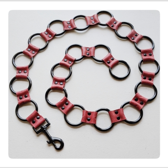 Genuine Leather "O" ring belt  🖤 Custom orders - Picture 3 of 7